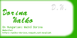 dorina walko business card
