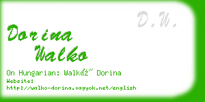 dorina walko business card